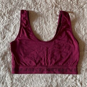 Juicy Couture Burgundy Sports Bra